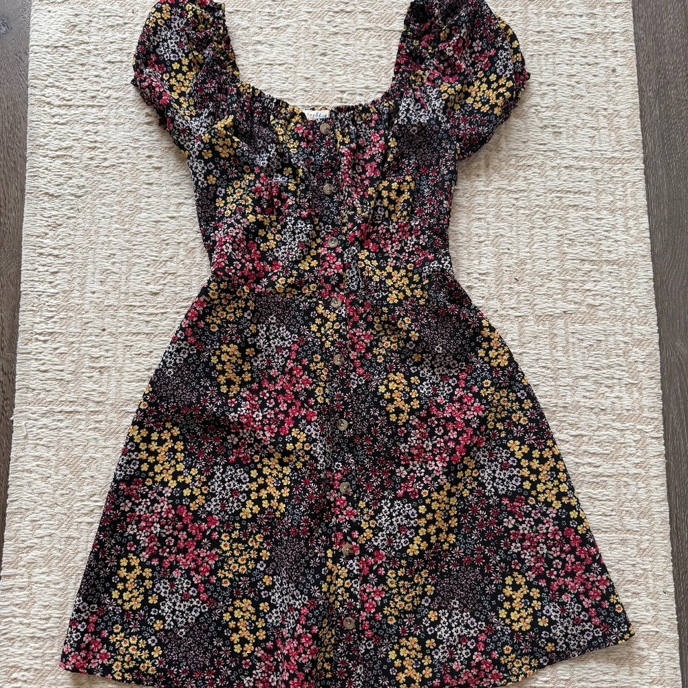 Bailey🌼🌺🌸 Blue Black Floral dress